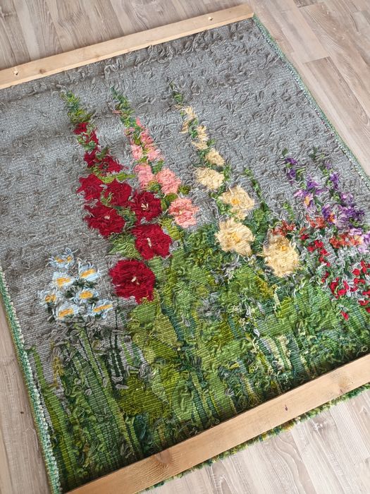 Gobelin, duży klim, arras, malwy.