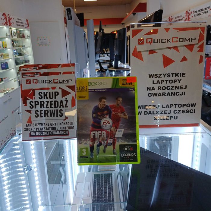 Gra XBOX 360 / X Series Fifa 16 Gwarancja 1 rok QUICK-COMP