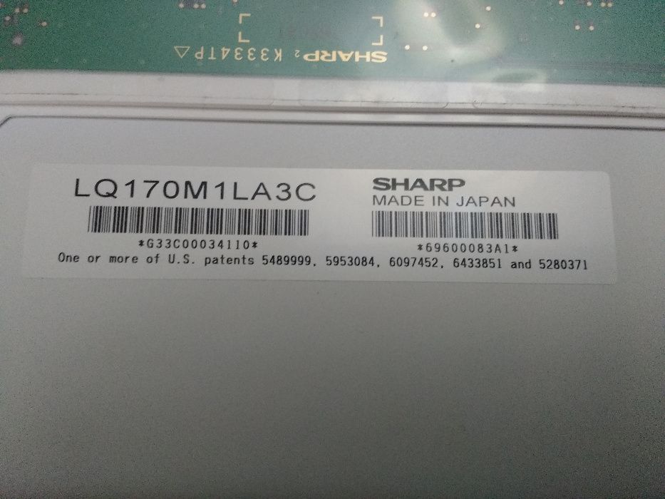 Ecrã Tela Display LCD Monitor 15.4" TFT Lâmpada (Stock: 16 Unidades)