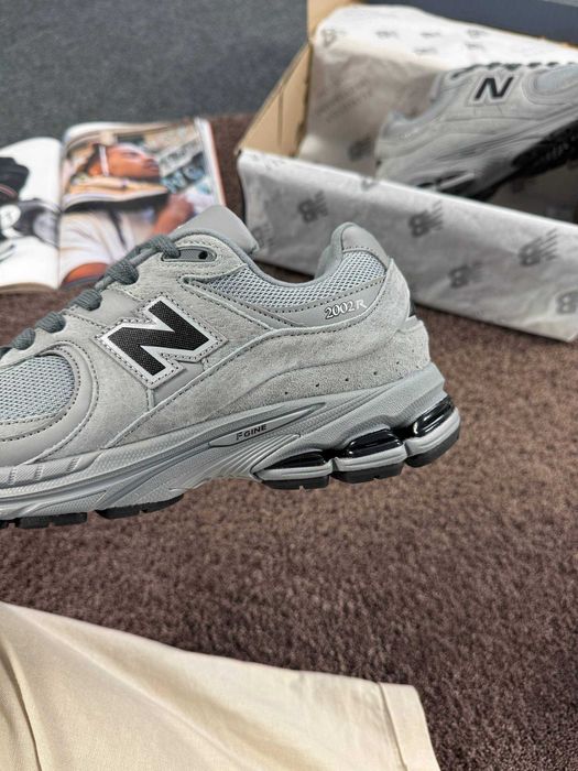 !SALE! Кросівки New Balance 2002r Grey Black Premium 41 42 43 44 45 46 нб чорні