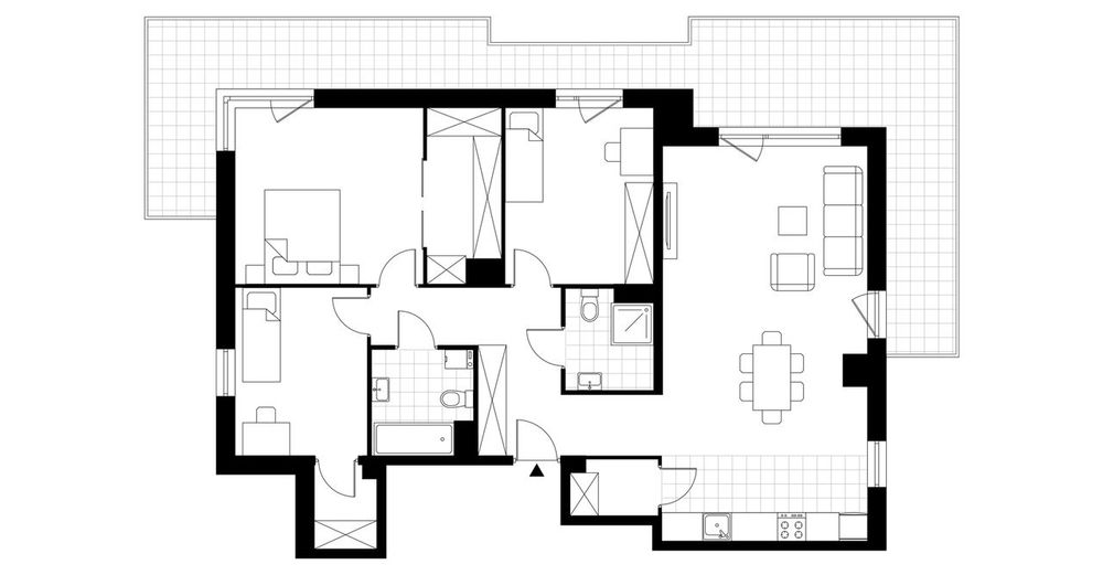 4-pokojowe mieszkanie 102m2 + taras Bez Prowizji