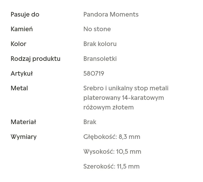 Bransoletka Pandora Moments z sercem i wężem