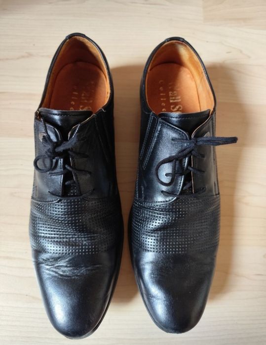 Czarne półbuty męskie wyjściowe rozmiar 43 Activ model 482