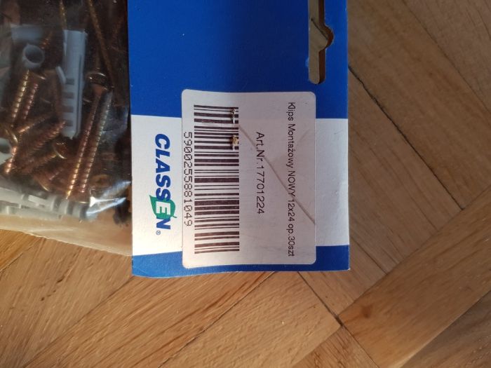 Klips montażowy Classen do Mdf