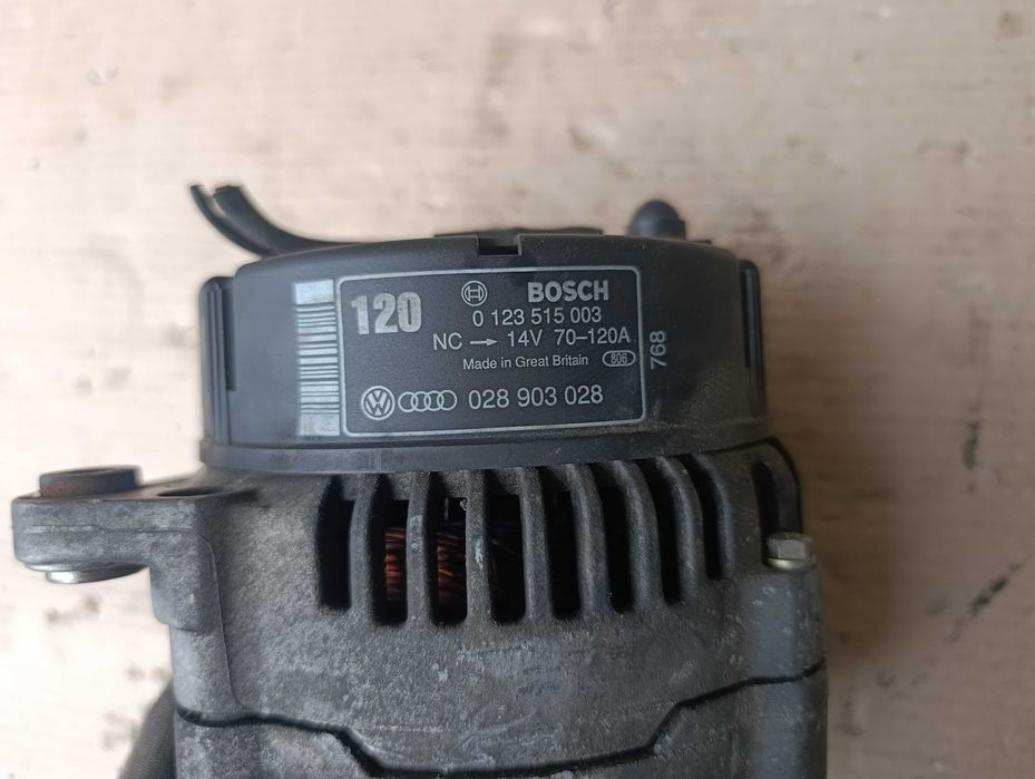 Генератор VW Passat B5 1.9 TDI Audi A4 B5 1.9 TDI 0123515003 028903028 120A Bosch