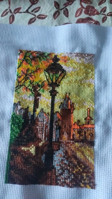 Bordado ponto cruz completo