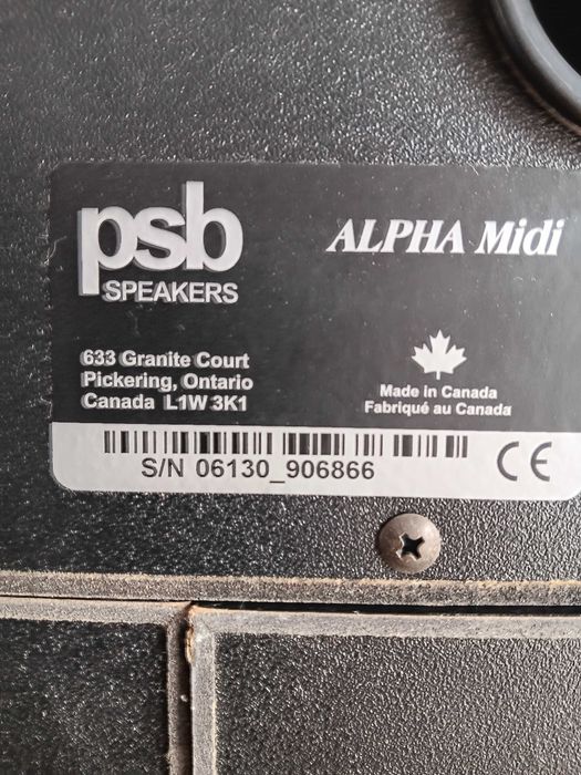 Conjunto de Três Colunas de Som PSB Alfa - Alta Qualidade Sem Uso