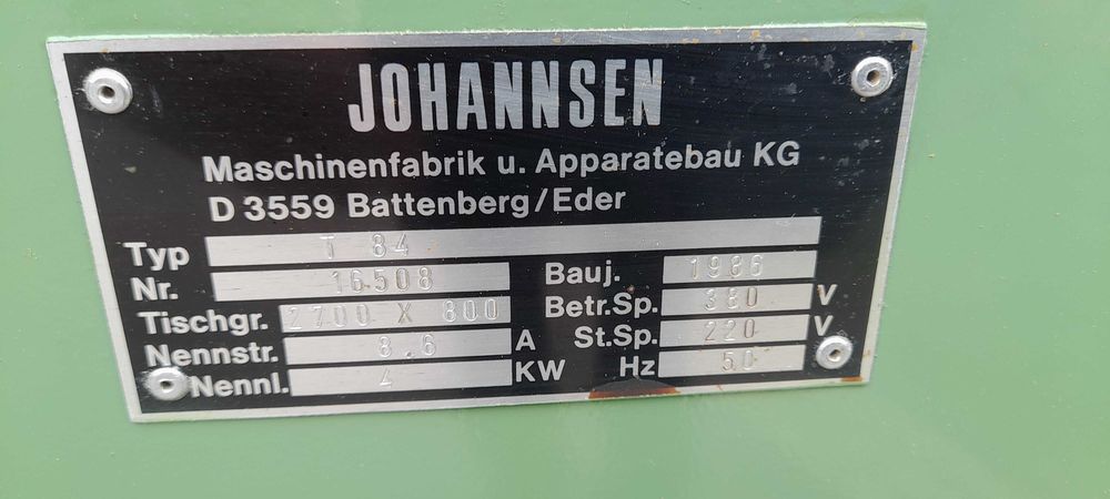 Szlifierka długotaśmowa JOHANNSEN