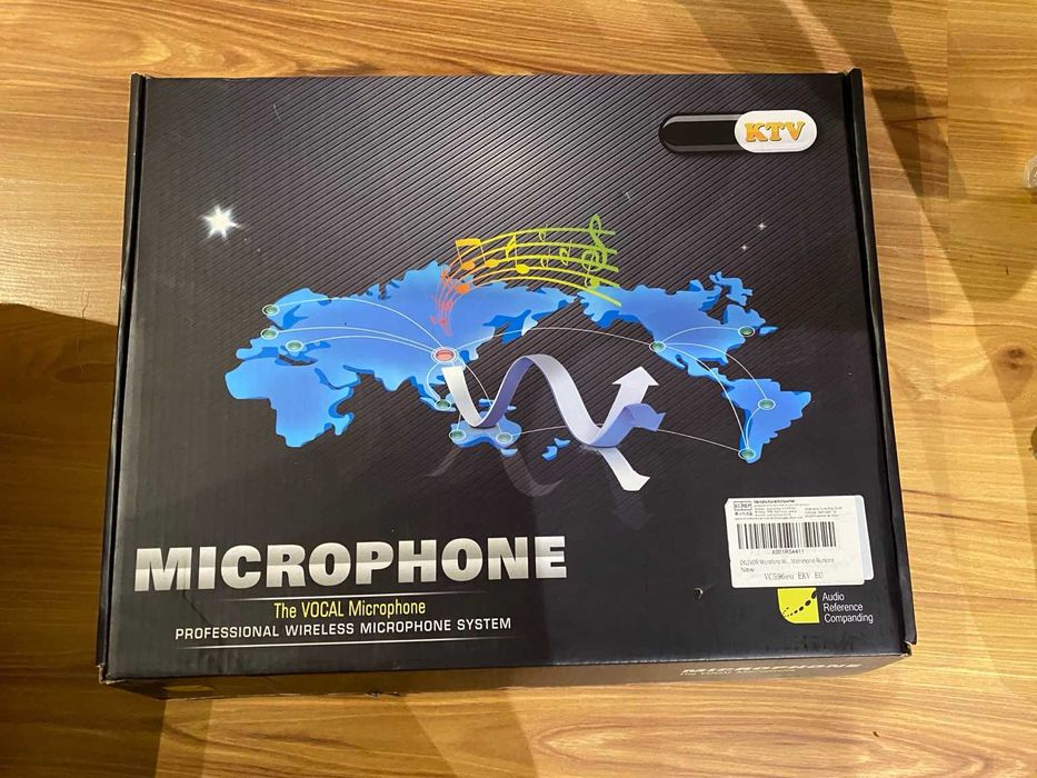 Bezprzewodowy zestaw mikrofonów 2 mikrofony + odbiornik (KTV)