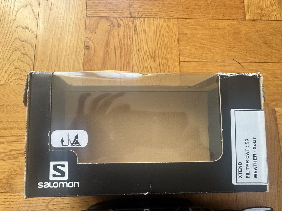 Gogle SALOMON Xtend white/solar Blue