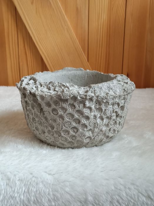 Betonowa doniczka - handmade