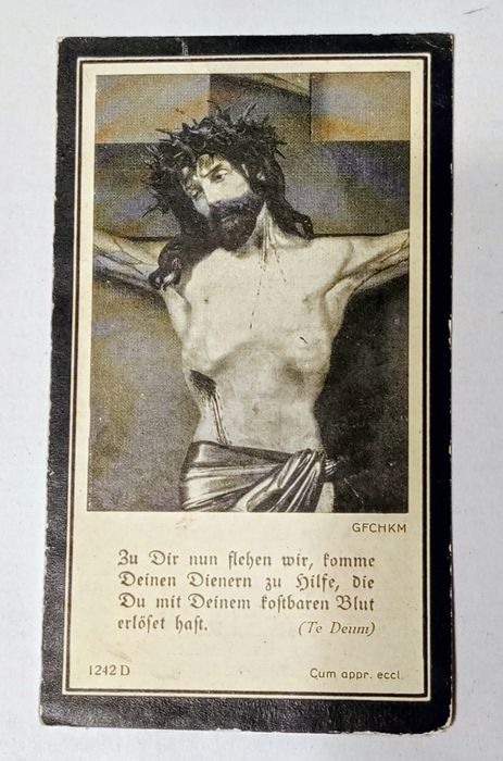 Militaria de Trincheira Cartão de Morte divisão SS Totenkopf