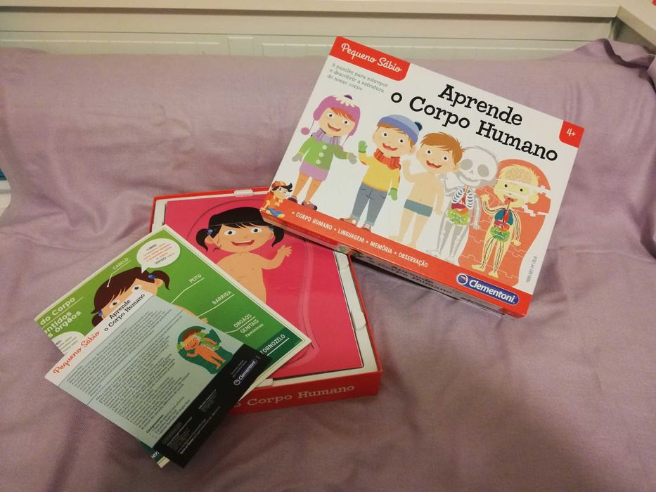 APRENDE: CORPO HUMANO, Puzzle da Clementoni (nunca utilizado)