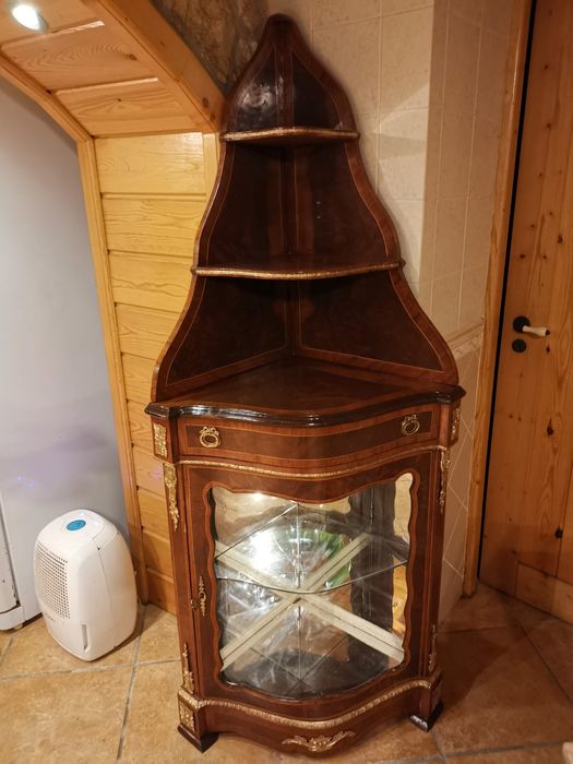 Móve vitrine l de canto Luís xv