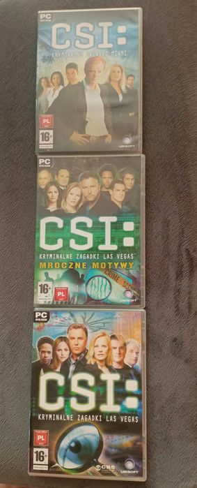 CSI: Kryminalne Zagadki Las Vegas Gry PC 3sztuki