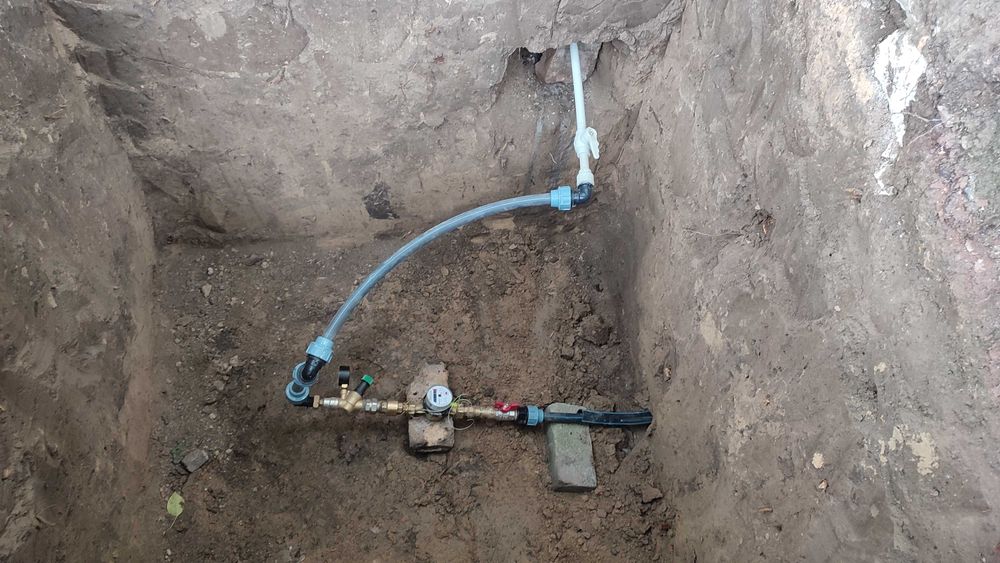 Ремонт замена труб водопровода, Прокол грунта, Врезка в трубу, Каналия ...