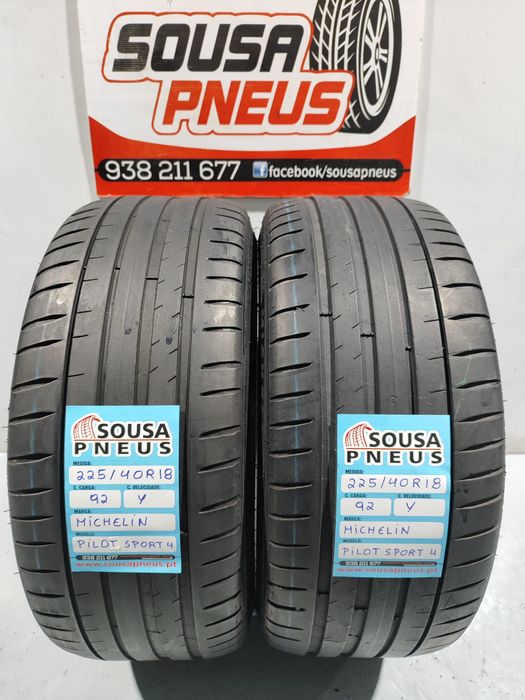 2 pneus semi novos 225-40R18 Michelin - Oferta dos portes