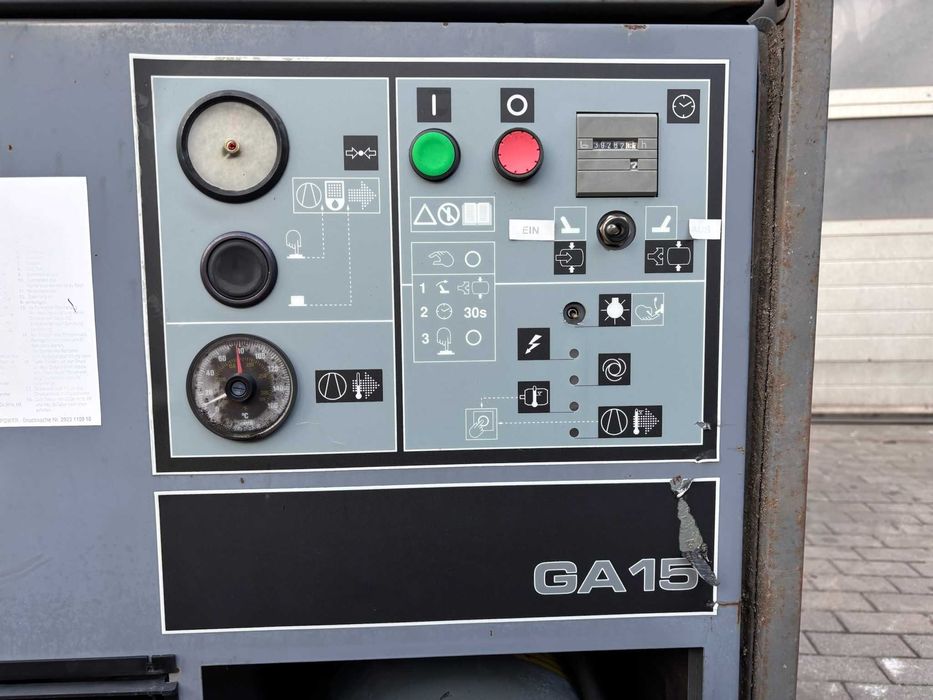 Kompresor Śrubowy Sprężarka ATLAS COPCO GA15 GA 15 (13 BAR 15kW)