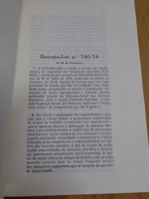 Livro – Regulamento de Segurança de Instalações de Energia Eléctrica