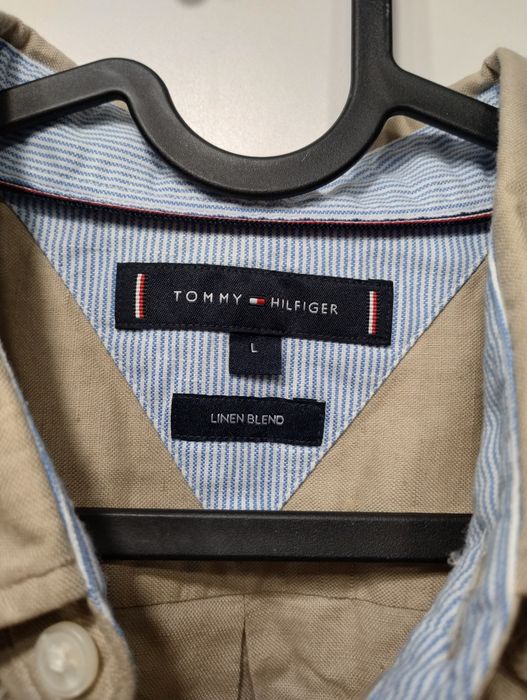 Koszula męska Tommy Hilfiger Len bawełna