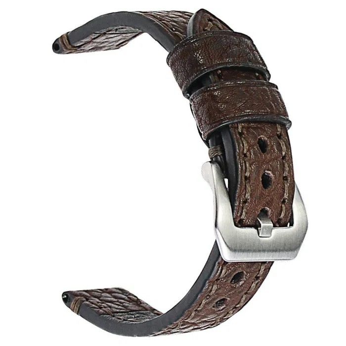 Bracelete Pele Castanha 24mm