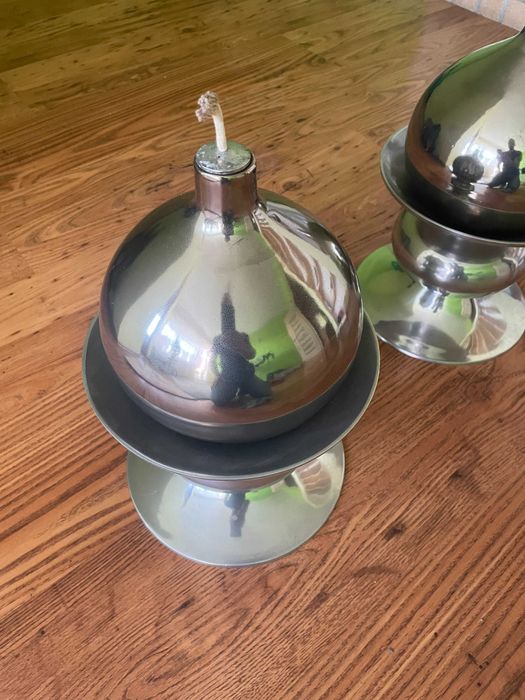 Metalowa Lampa Olejowa 2 szt
