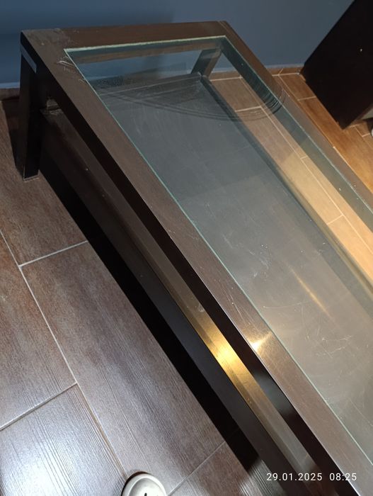 Ława stolik kawowy szkło venge