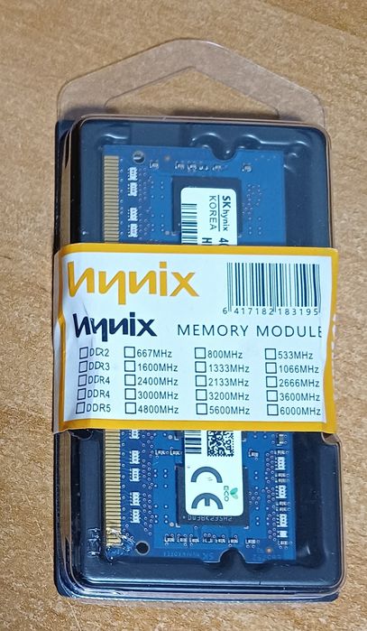 Б/У  sodimm  DDR3L 4GB 1600 Mhz hynix для ноутбука 2 шт.