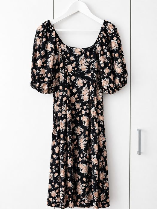 River island kolorowa midi sukienka