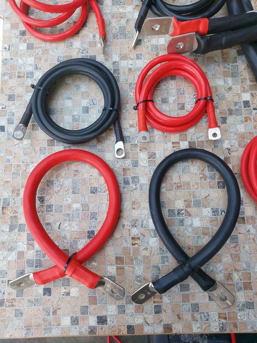 Комплект кабелей для подключения инвертора батареи с клеммами