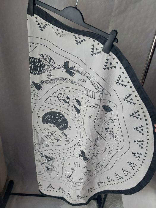 Dywan ulica płócienny dziecięcy koło