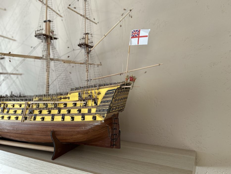 Model żaglowca HMS Victory ręcznie zbudowany