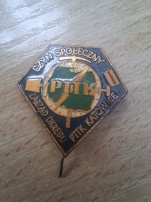 Odznaka, przypinka PTTK. Czyn Społeczny  okręg Katowice