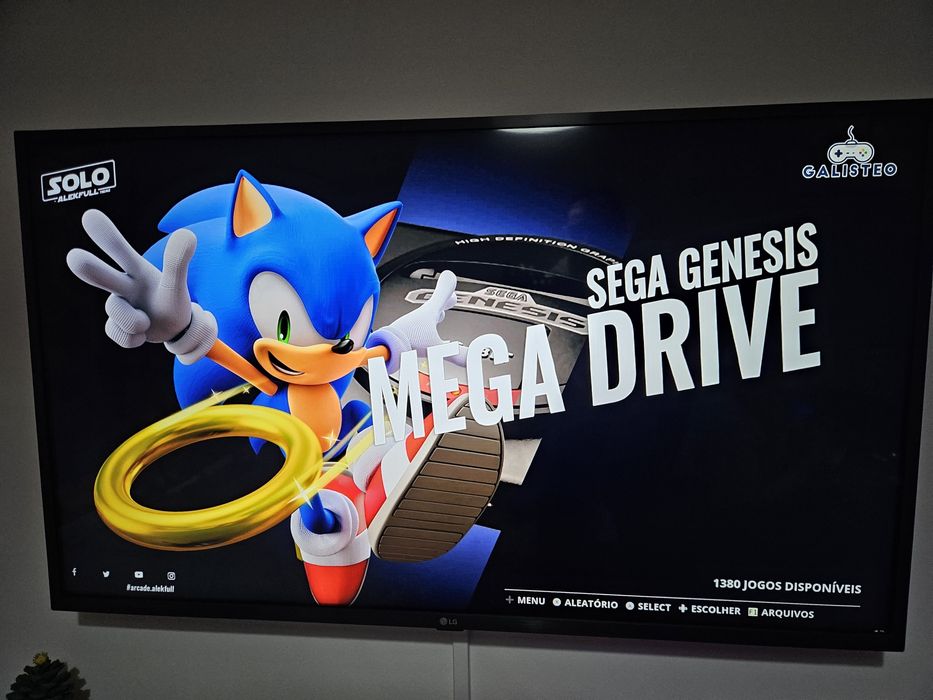 Android box com sistema de jogos retro