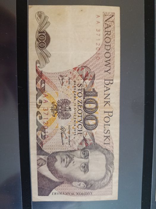 Banknoty prl 1975r seria AA bardzo rzadkie.