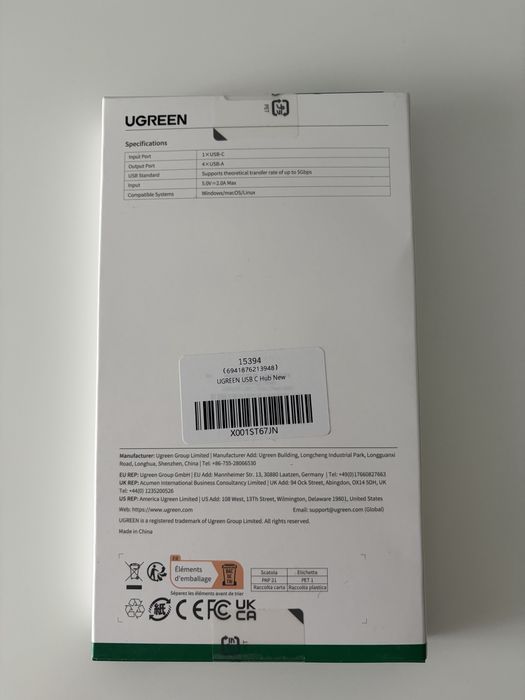 Ugreen hub USB-C replikator portów