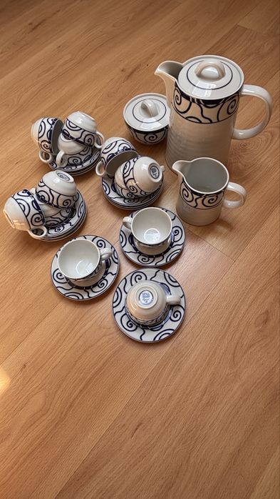 Serviço cafe porcelana SPAL - edição ESPIRAL