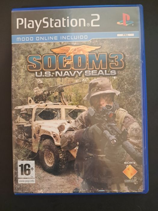 Jogo para Playstation2: "SOCOM 3: U.S Navy SEALs" Preço: 15€ (Posso negociar).