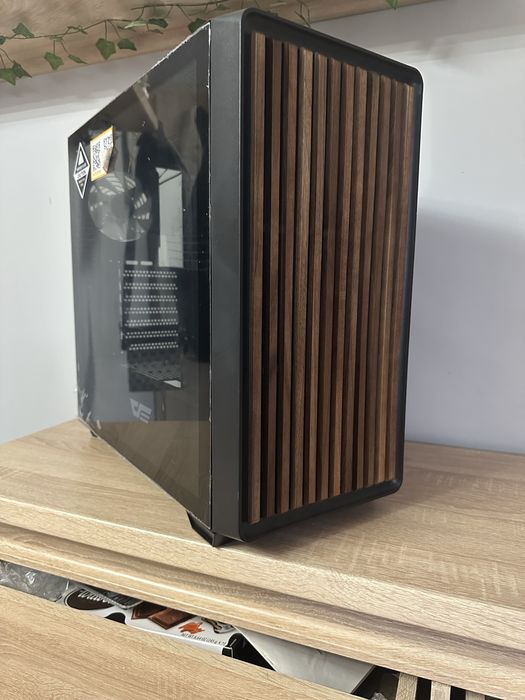 Obudowa komputerowa Darkflash DS900WD – NOWA, ATX, szkło hartowane + drewniany front