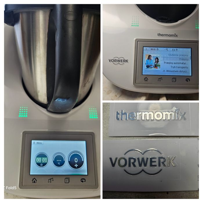 Vorverk naklejka napis logo thermomix TM5 TM6 Mocny Nowy obudowa panel