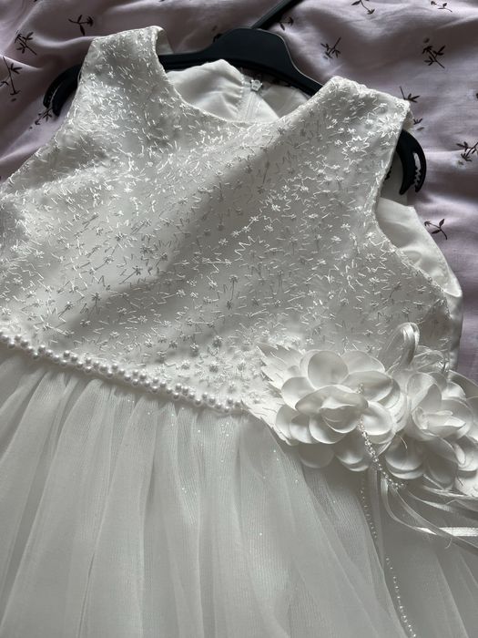 Sukienka wizytowa dla dziewczynki rozmiar 128