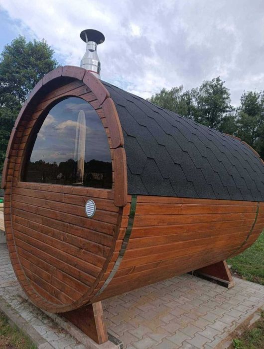 Sauna ogrodowa beczka