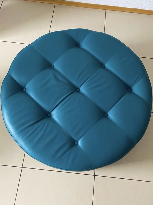 ТЕРМІНОВИЙ ПРОДАЖ,МОЖЛИВИЙ ТОРГ круглий пуф еко-шкіра XL розмір,важкий