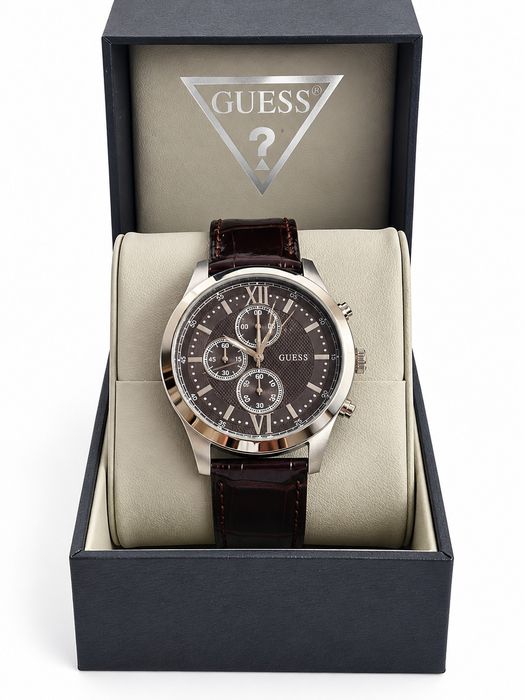 Nowy zegarek męski GUESS Hudson W0876G1 oryginalny, pudełko, skóra