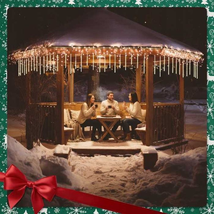 Kurtyna Meteory 50cm Lampki Ciepłe Padający 480 Led Ip44 Girlanda 6m