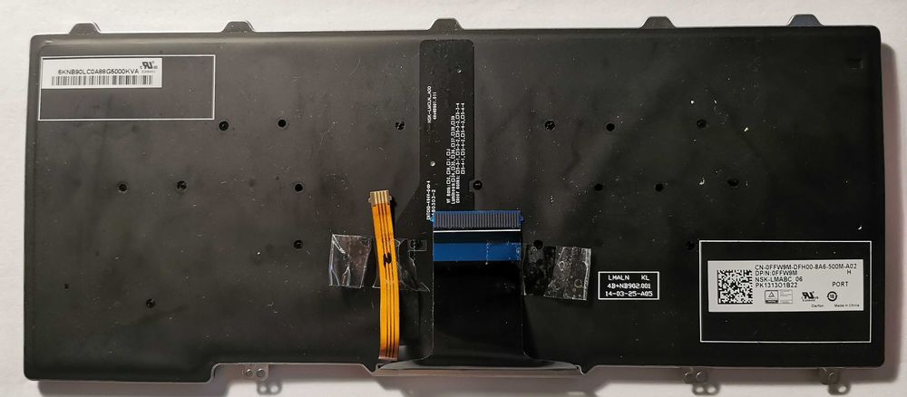 Teclado Dell Latitude E5250, E7250 Português, novo