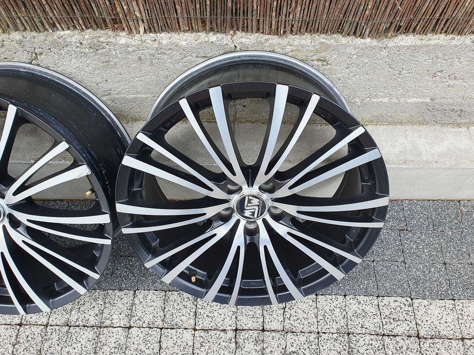 4x Alufelgi 19-stki VW, Audi 5x112mm czarny mat+ poler!