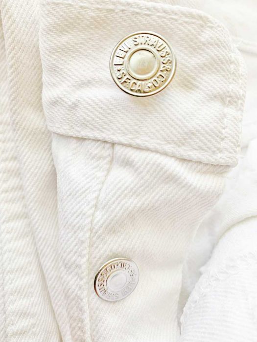 Calças de Adulto Unissexo, Levi Strauss, Ganga Branca, como Novas