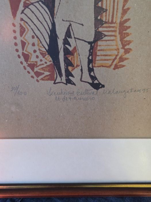 Serigrafia assinada Malangatana