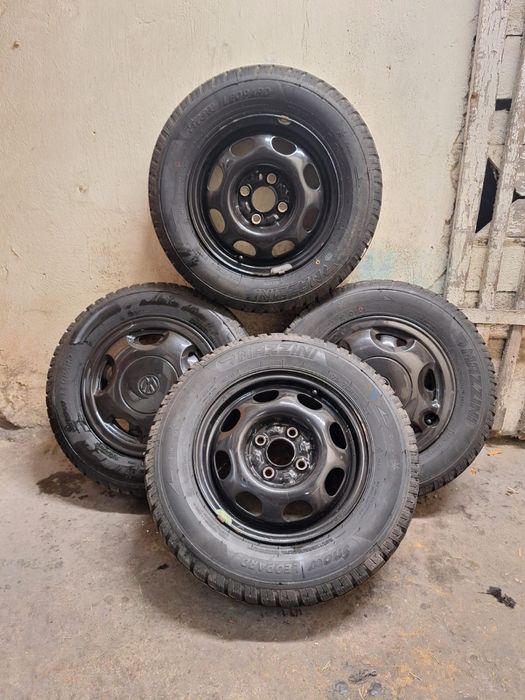 Koła zimowe 4x100 175/70r13 vw lupo